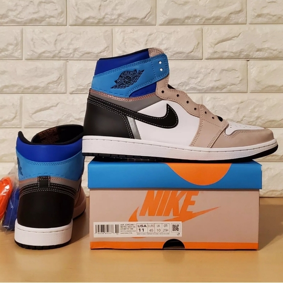 Nike Jordan 1 Retro High OG Mens Size 11 Prototype White Orange DC6515‌-‌100